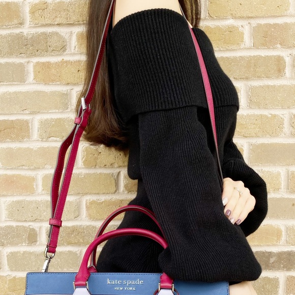 Black off shoulder sweater dress XS knit - Picture 4 of 5